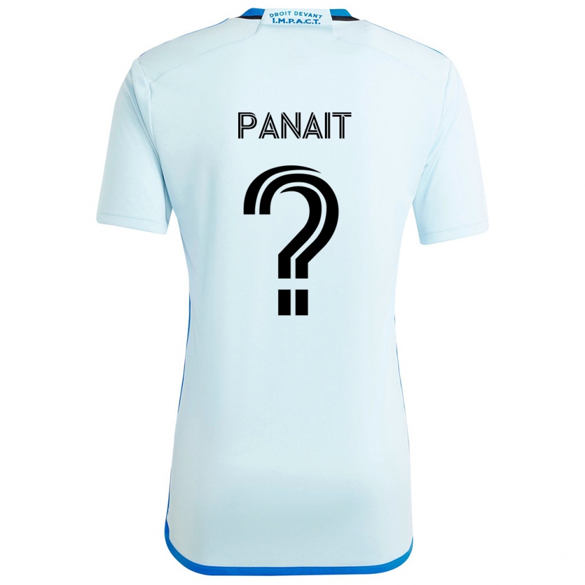 Niño Camiseta Daniel Panait #0 Azul Hielo 2ª Equipación 2024/25 La Camisa Perú