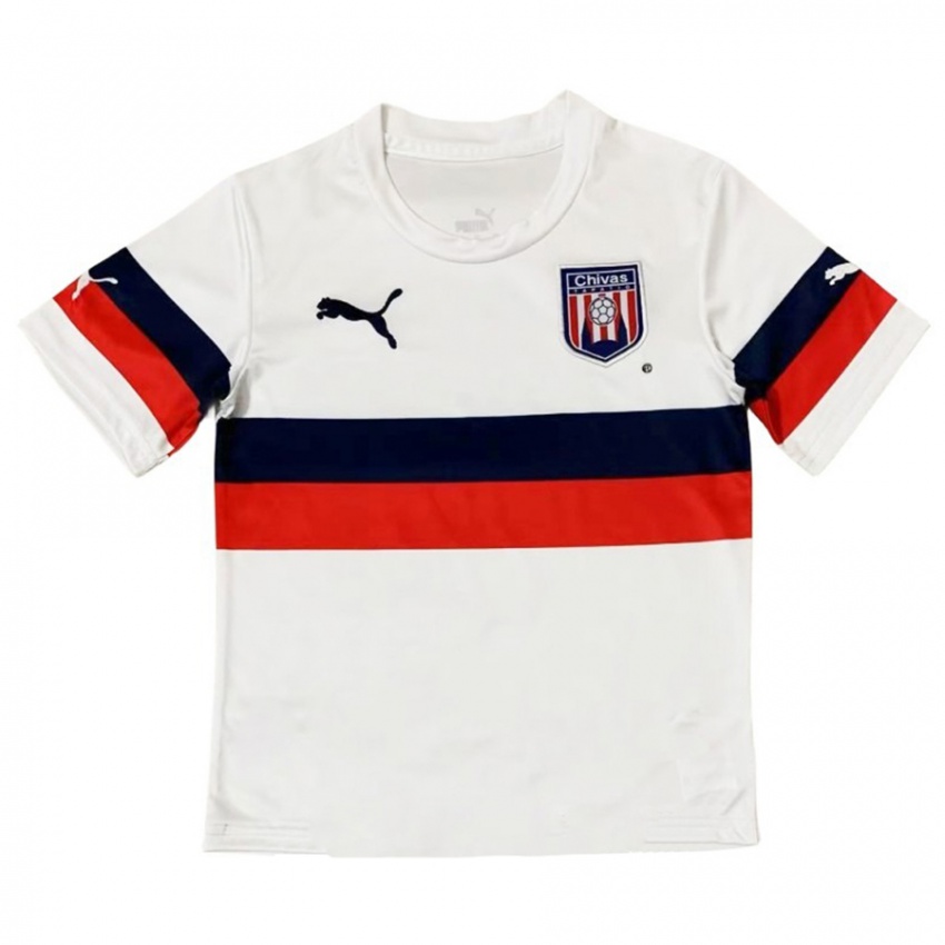 Niño Camiseta Sergio Álvarez #0 Blanco Rojo 2ª Equipación 2024/25 La Camisa Perú