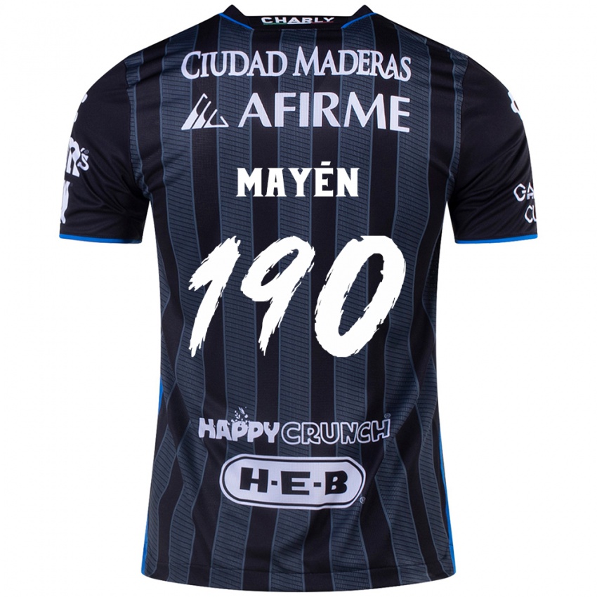 Niño Camiseta Eduardo Mayén #190 Blanco Negro 2ª Equipación 2024/25 La Camisa Perú