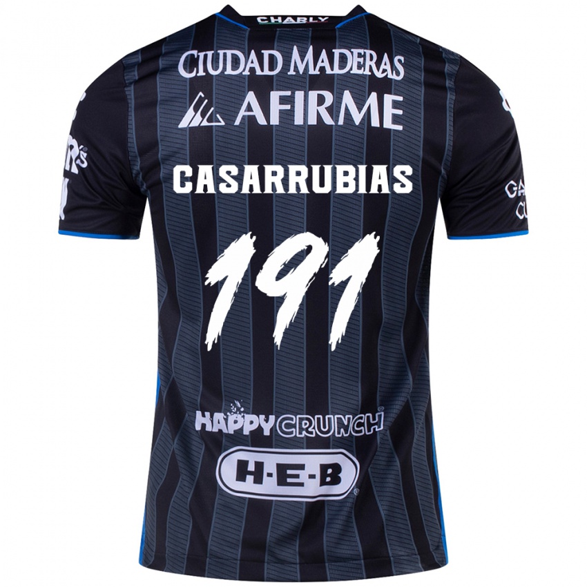 Niño Camiseta Aaron Casarrubias #191 Blanco Negro 2ª Equipación 2024/25 La Camisa Perú