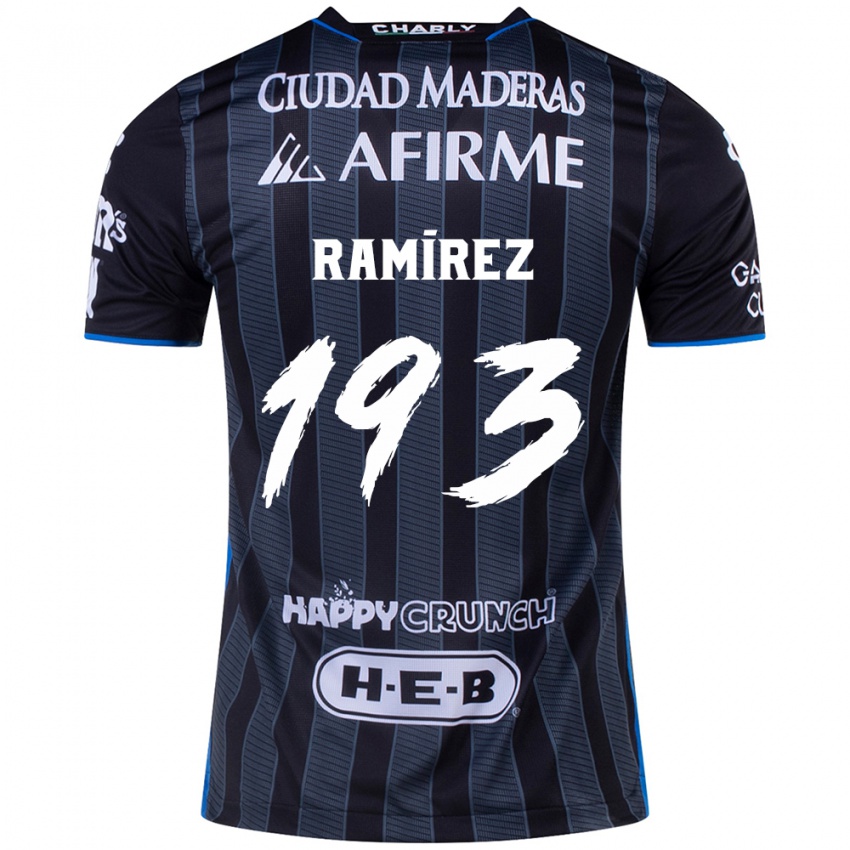 Niño Camiseta Ángel Ramírez #193 Blanco Negro 2ª Equipación 2024/25 La Camisa Perú