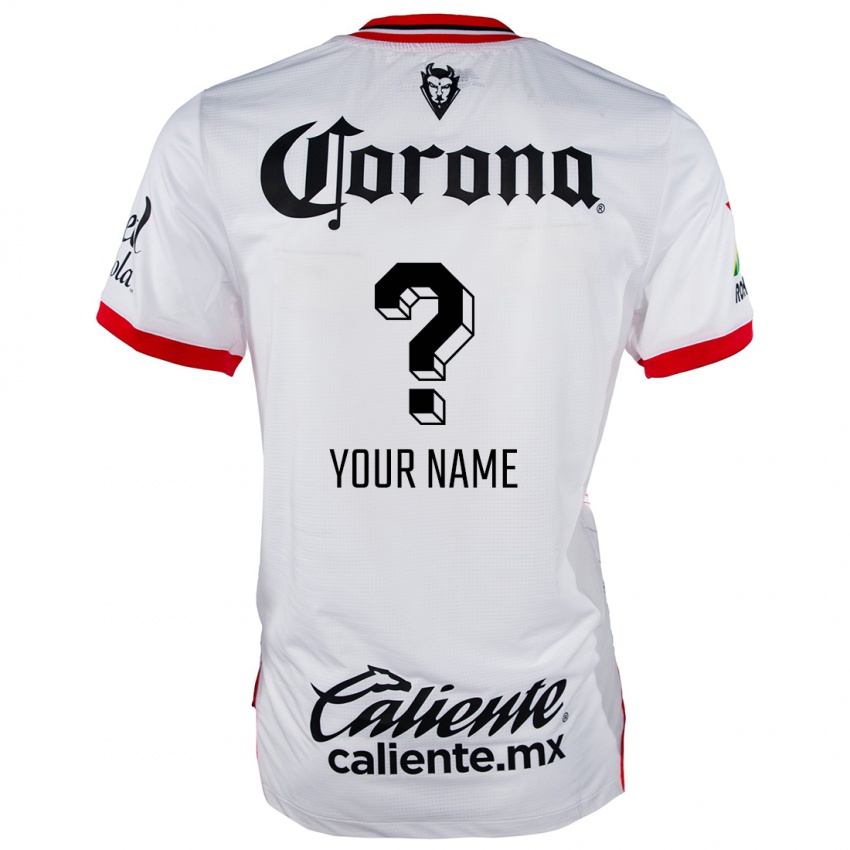 Niño Camiseta Su Nombre #0 Blanco Rojo 2ª Equipación 2024/25 La Camisa Perú