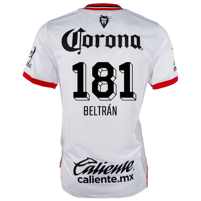 Niño Camiseta Ronaldo Beltrán #181 Blanco Rojo 2ª Equipación 2024/25 La Camisa Perú