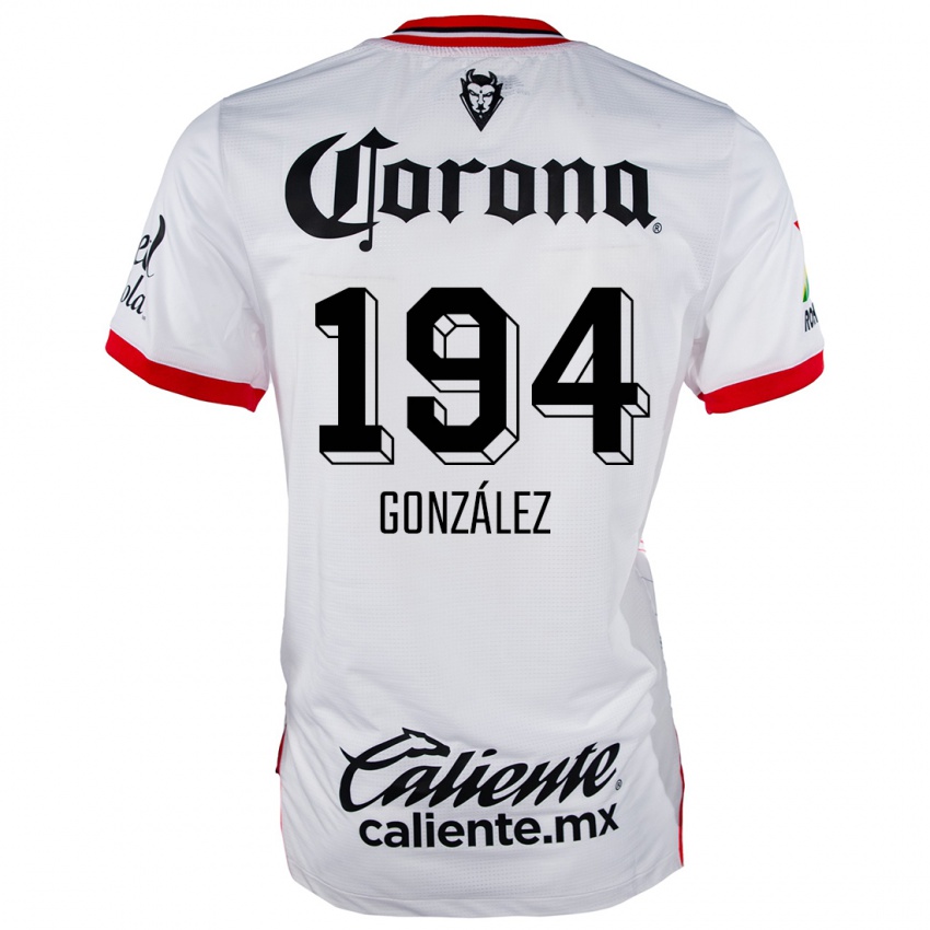 Niño Camiseta Cristopher González #194 Blanco Rojo 2ª Equipación 2024/25 La Camisa Perú