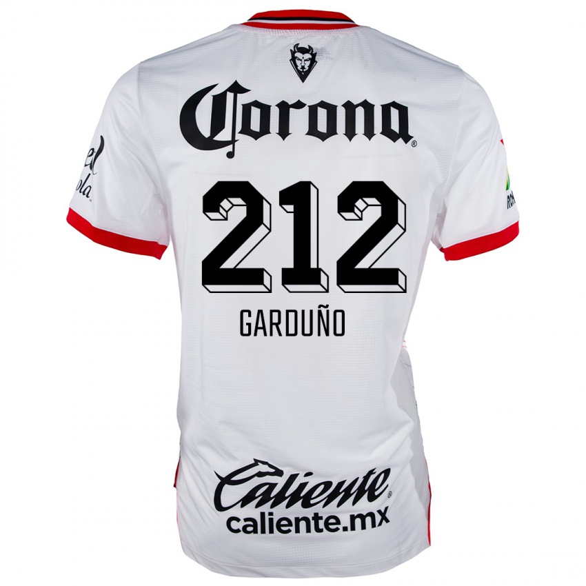 Niño Camiseta Carlos Garduño #212 Blanco Rojo 2ª Equipación 2024/25 La Camisa Perú