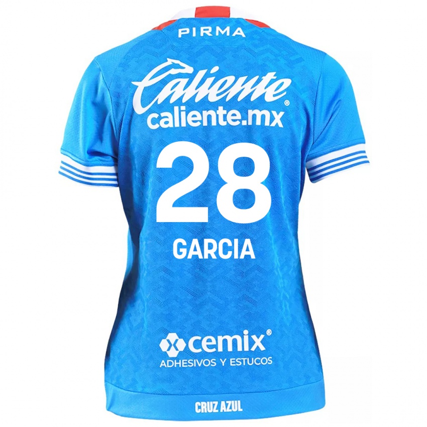 Hombre Camiseta Ana Garcia #28 Cielo Azul 1ª Equipación 2024/25 La Camisa Perú