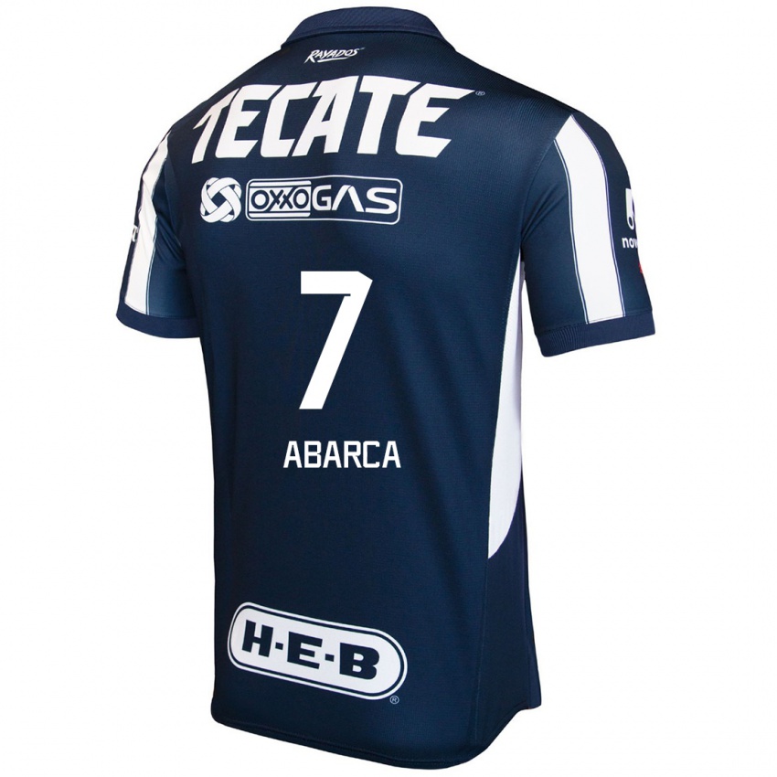 Hombre Camiseta Vidalia Abarca #7 Azul Rojo Blanco 1ª Equipación 2024/25 La Camisa Perú