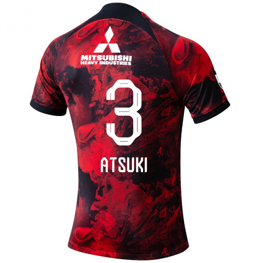 Hombre Camiseta Atsuki Ito #3 Negro Rojo 1ª Equipación 2024/25 La Camisa Perú