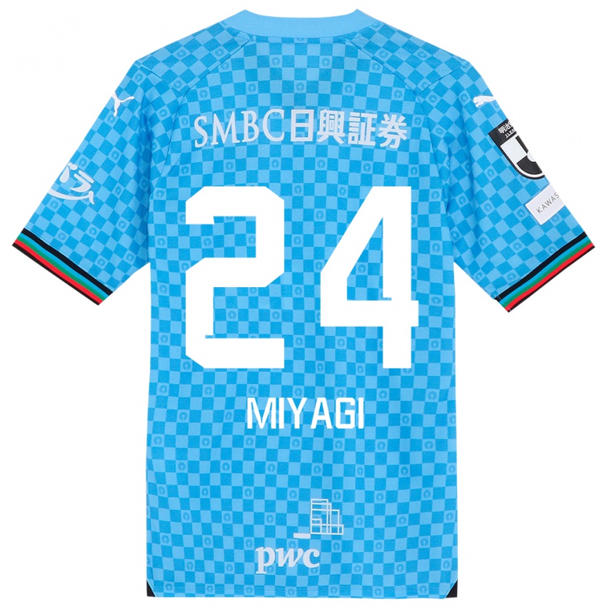 Hombre Camiseta Ten Miyagi #24 Azul Celeste 1ª Equipación 2024/25 La Camisa Perú