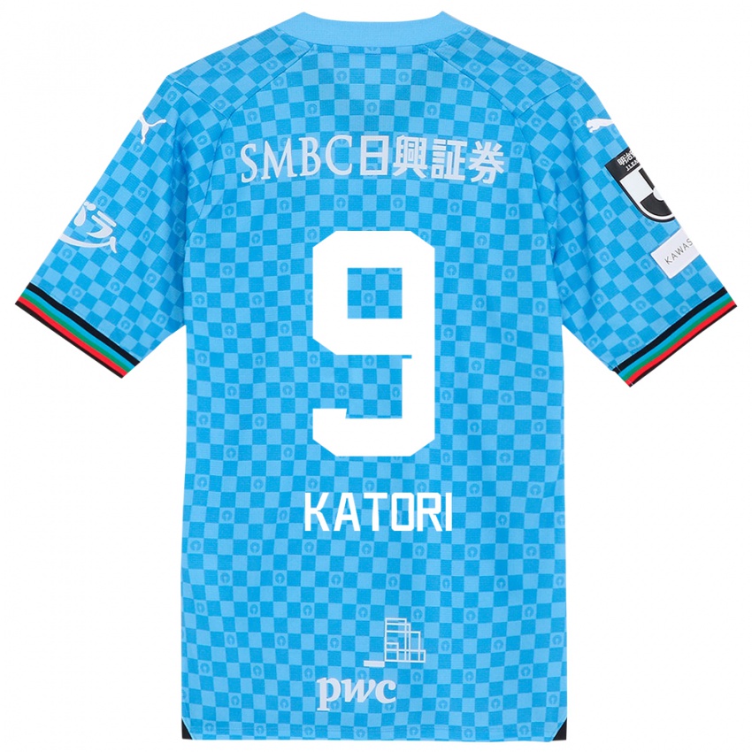 Hombre Camiseta Takeshi Katori #9 Azul Celeste 1ª Equipación 2024/25 La Camisa Perú