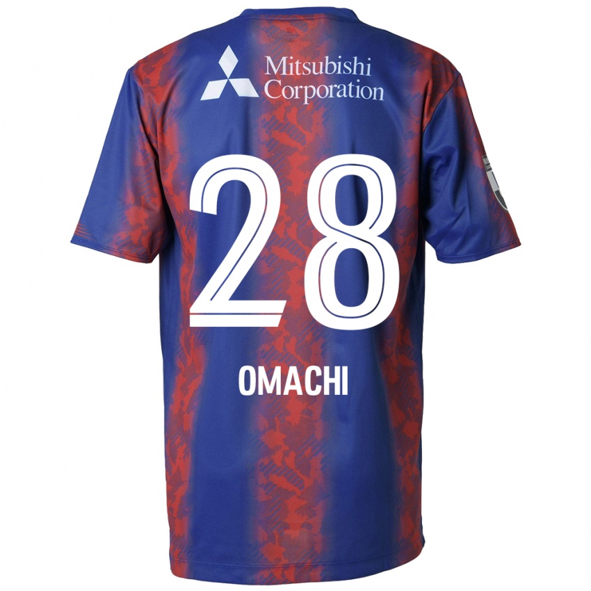 Hombre Camiseta Shugo Omachi #28 Azul Rojo 1ª Equipación 2024/25 La Camisa Perú