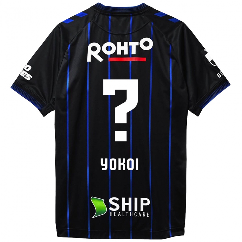 Hombre Camiseta Yuya Yokoi #0 Azul Negro 1ª Equipación 2024/25 La Camisa Perú