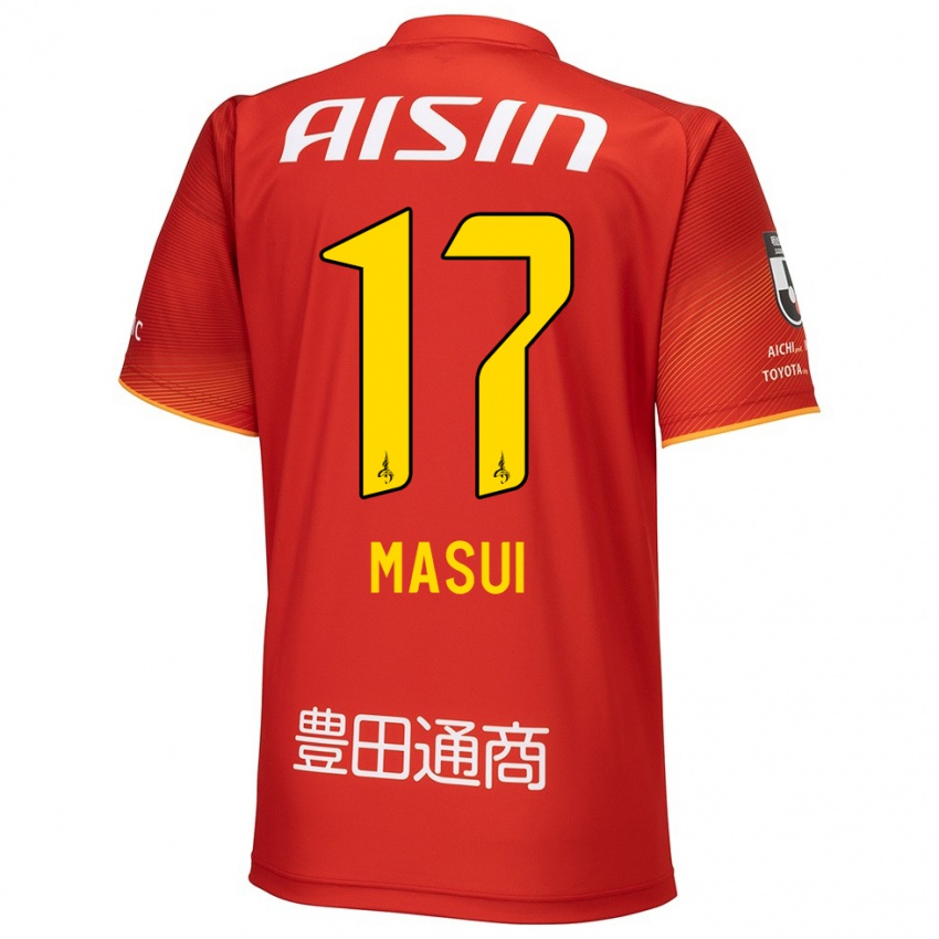 Hombre Camiseta Ken Masui #17 Rojo Blanco Amarillo 1ª Equipación 2024/25 La Camisa Perú