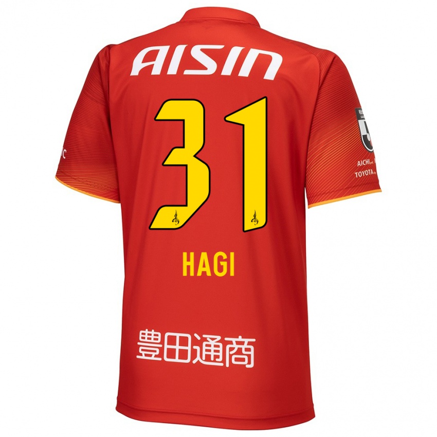 Hombre Camiseta Hiroaki Hagi #31 Rojo Blanco Amarillo 1ª Equipación 2024/25 La Camisa Perú