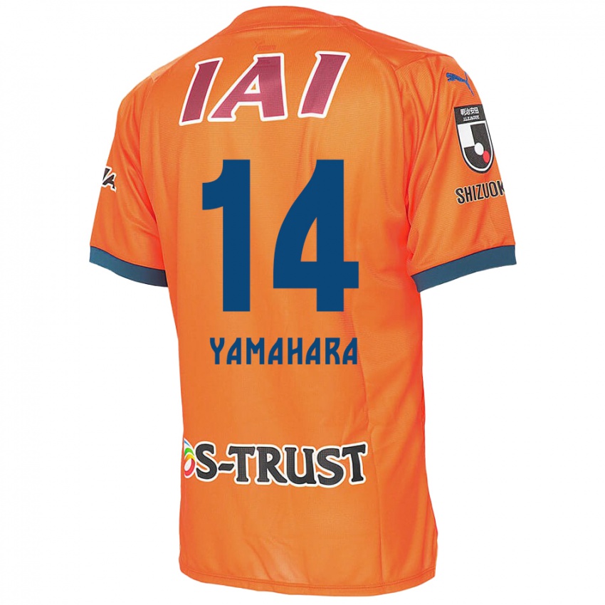 Hombre Camiseta Reon Yamahara #14 Naranja Azul 1ª Equipación 2024/25 La Camisa Perú