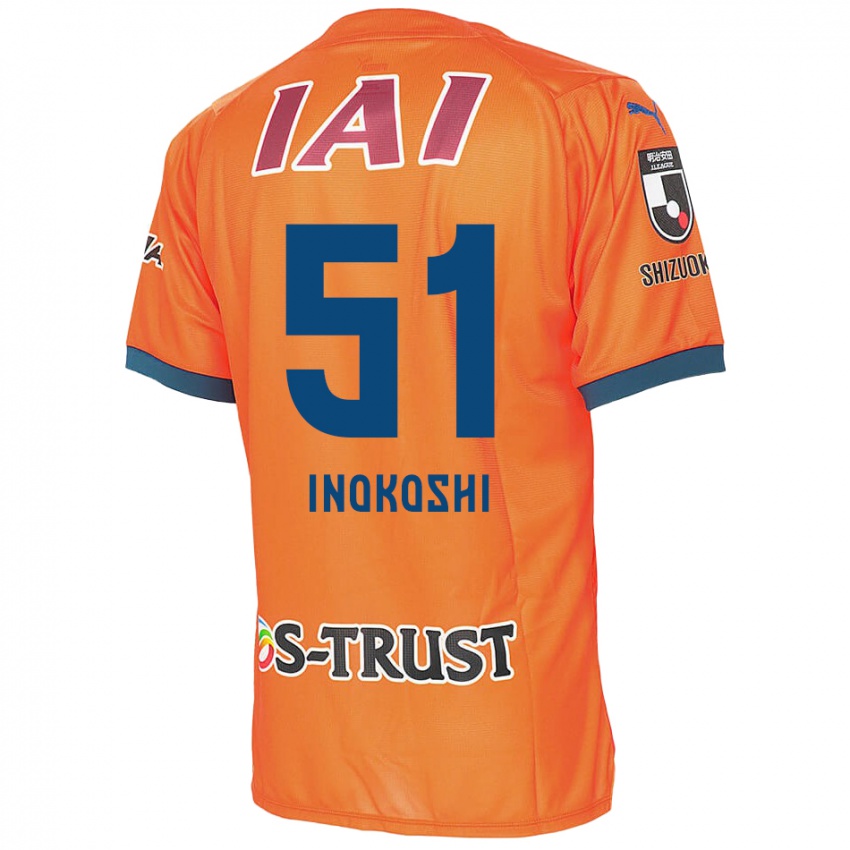 Hombre Camiseta Yui Inokoshi #51 Naranja Azul 1ª Equipación 2024/25 La Camisa Perú