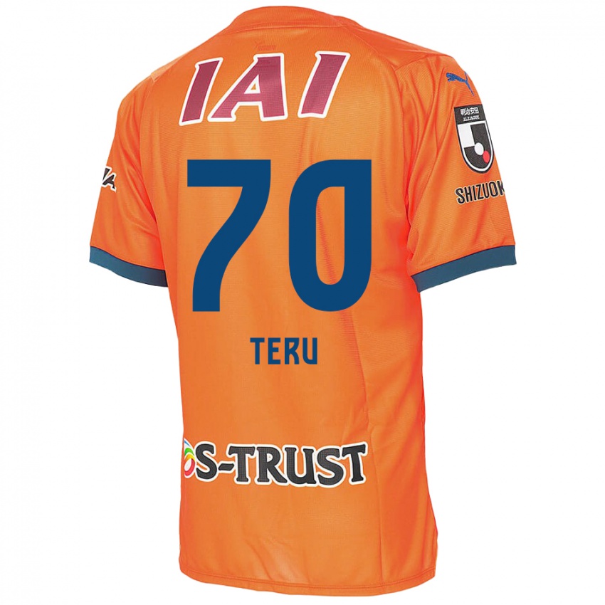 Hombre Camiseta Teruki Hara #70 Naranja Azul 1ª Equipación 2024/25 La Camisa Perú