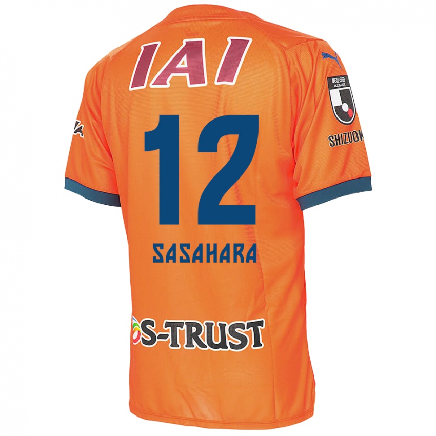 Hombre Camiseta Kenshin Sasahara #12 Naranja Azul 1ª Equipación 2024/25 La Camisa Perú