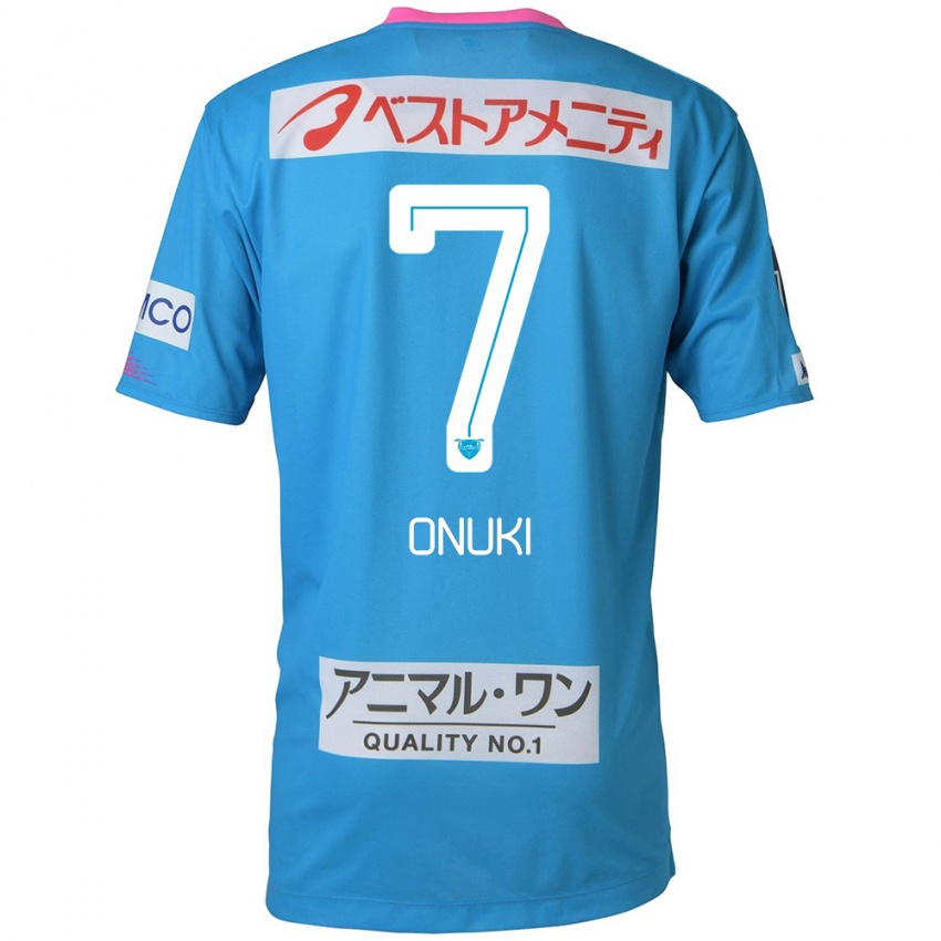 Hombre Camiseta Tentaro Onuki #7 Azul Rosado 1ª Equipación 2024/25 La Camisa Perú