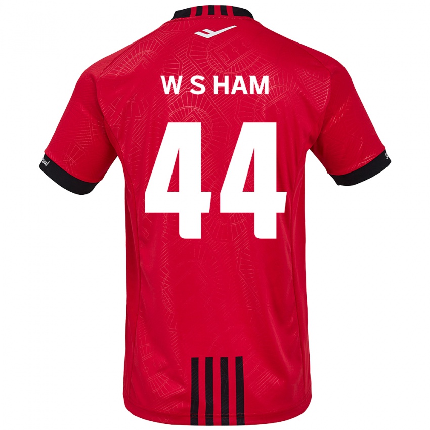 Hombre Camiseta Sun-Woo Ham #44 Negro Rojo 1ª Equipación 2024/25 La Camisa Perú