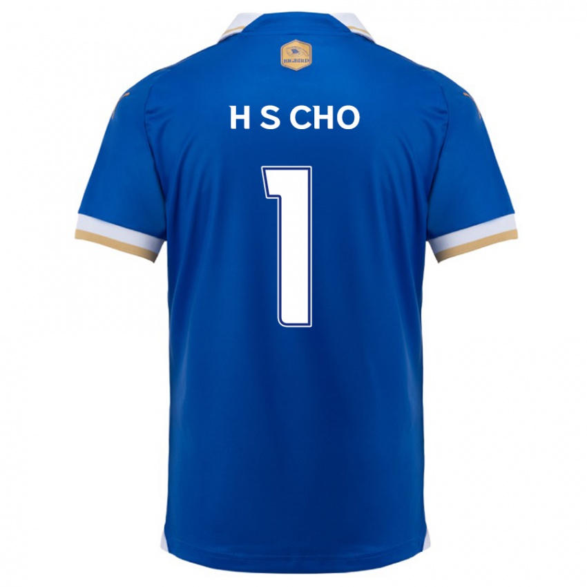 Hombre Camiseta Sung-Hoon Cho #1 Azul Blanco 1ª Equipación 2024/25 La Camisa Perú