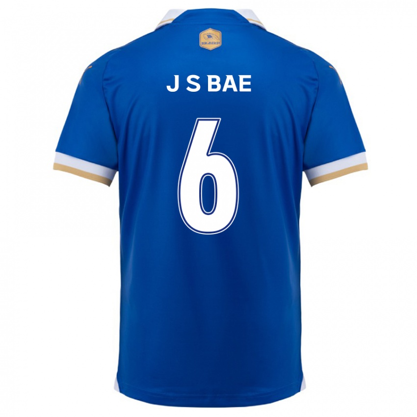 Hombre Camiseta Seo-Joon Bae #6 Azul Blanco 1ª Equipación 2024/25 La Camisa Perú