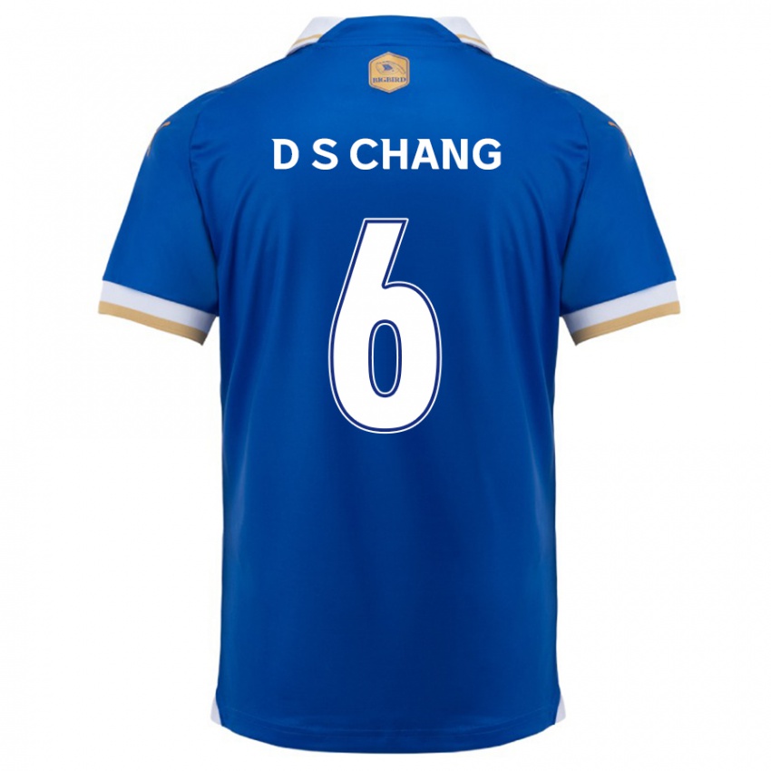 Hombre Camiseta Se-Dong Chang #6 Azul Blanco 1ª Equipación 2024/25 La Camisa Perú