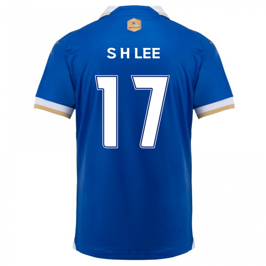 Hombre Camiseta Hyun-Seo Lee #17 Azul Blanco 1ª Equipación 2024/25 La Camisa Perú