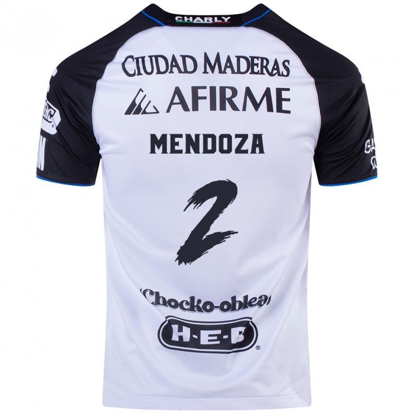 Hombre Camiseta Omar Mendoza #2 Azul Negro 1ª Equipación 2024/25 La Camisa Perú