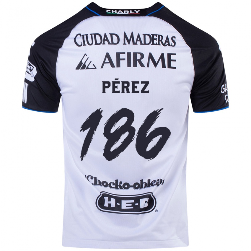 Hombre Camiseta José Pérez #186 Azul Negro 1ª Equipación 2024/25 La Camisa Perú