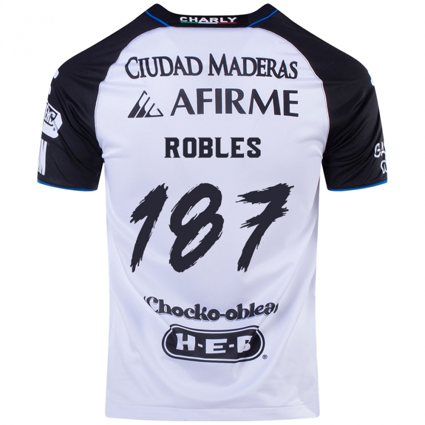 Hombre Camiseta Juan Robles #187 Azul Negro 1ª Equipación 2024/25 La Camisa Perú