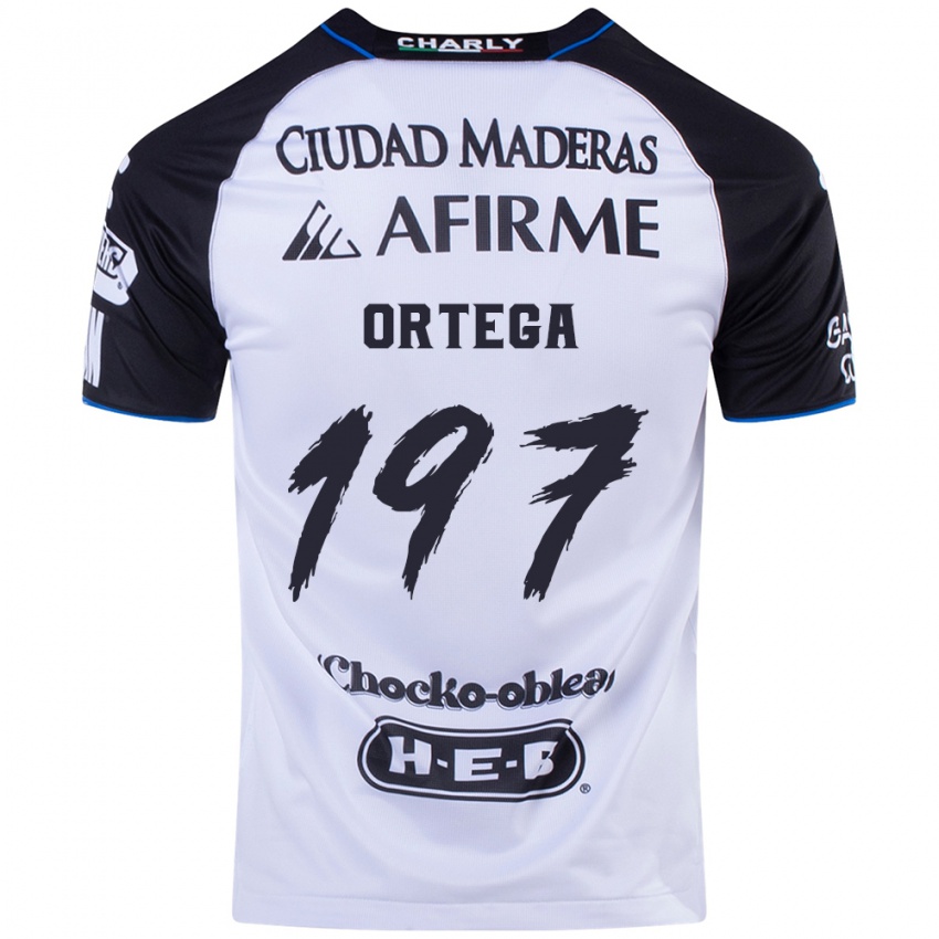 Hombre Camiseta Javier Ortega #197 Azul Negro 1ª Equipación 2024/25 La Camisa Perú