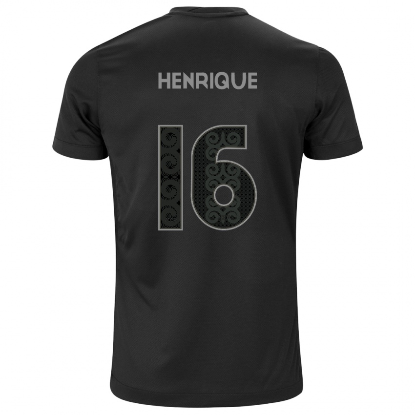 Hombre Camiseta Pedro Henrique #16 Negro 2ª Equipación 2024/25 La Camisa Perú