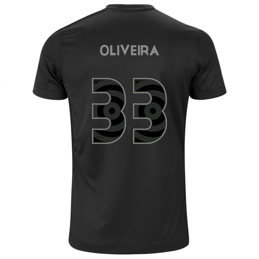 Hombre Camiseta Ruan Oliveira #33 Negro 2ª Equipación 2024/25 La Camisa Perú