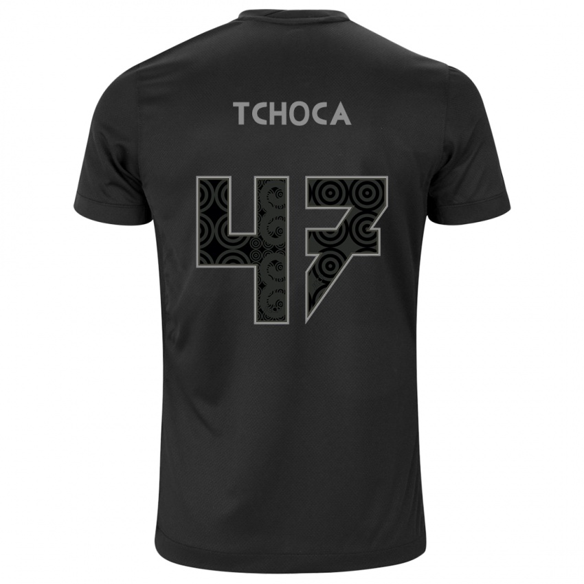 Hombre Camiseta Tchoca #47 Negro 2ª Equipación 2024/25 La Camisa Perú