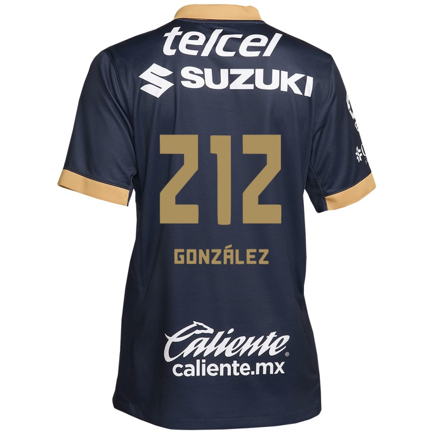 Hombre Camiseta José González #212 Obsidiana Dorada Blanca 2ª Equipación 2024/25 La Camisa Perú