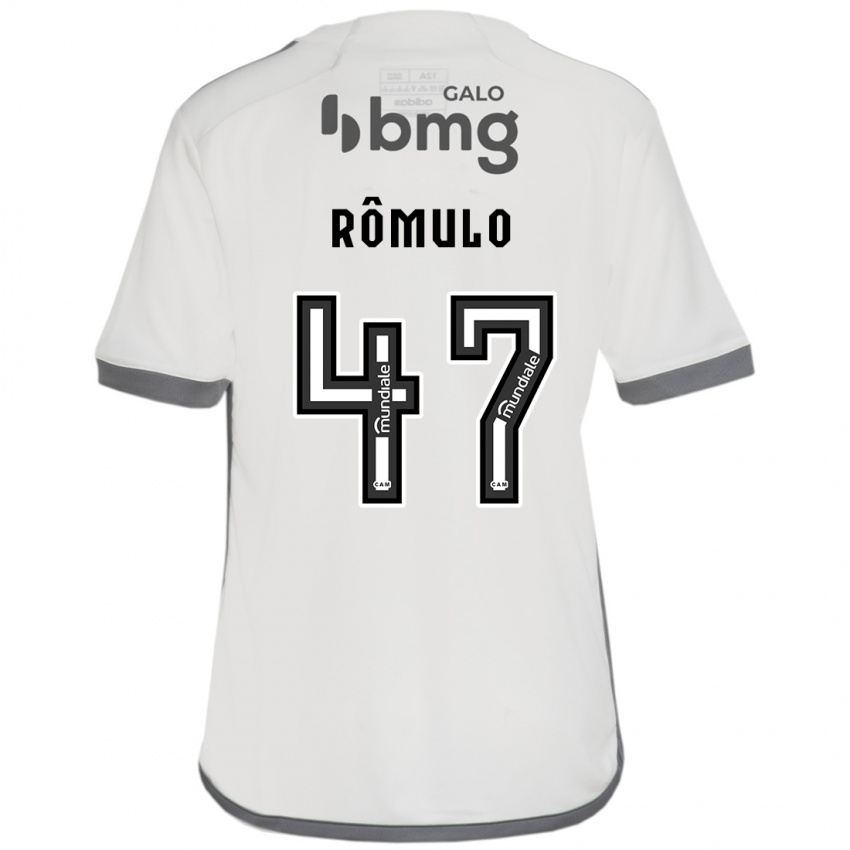 Hombre Camiseta Romulo #47 Blanquecino 2ª Equipación 2024/25 La Camisa Perú