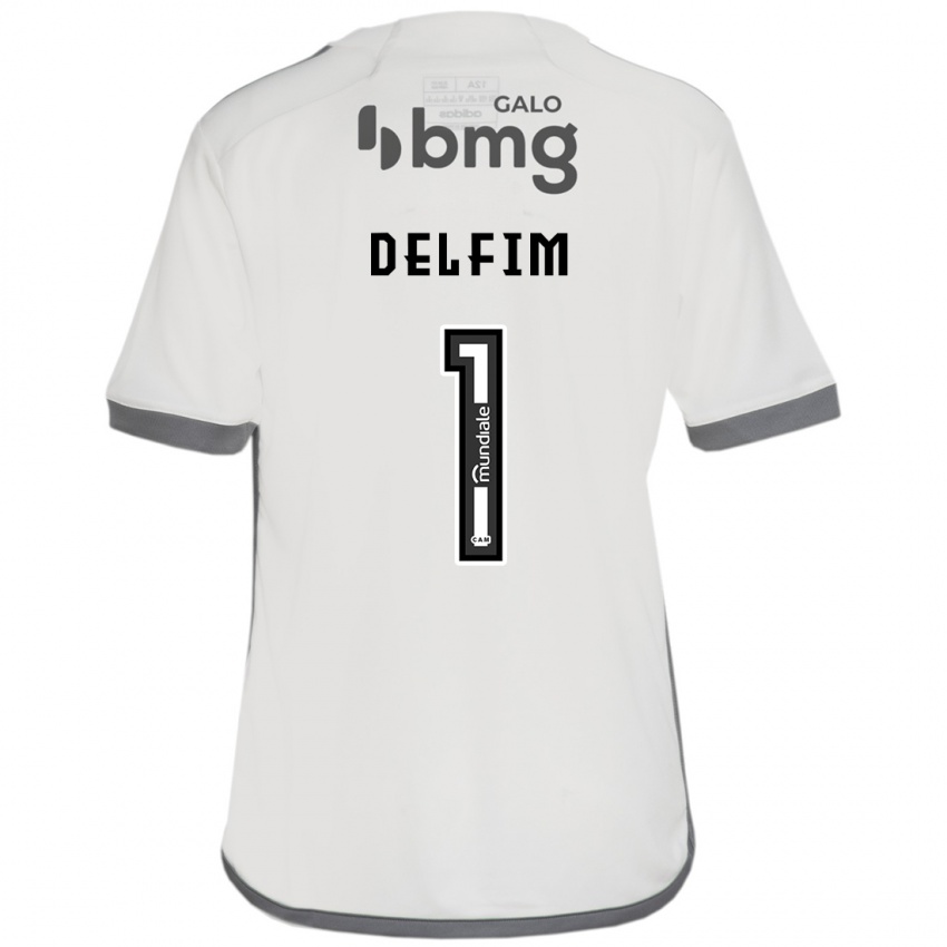 Hombre Camiseta Gabriel Delfim #1 Blanquecino 2ª Equipación 2024/25 La Camisa Perú