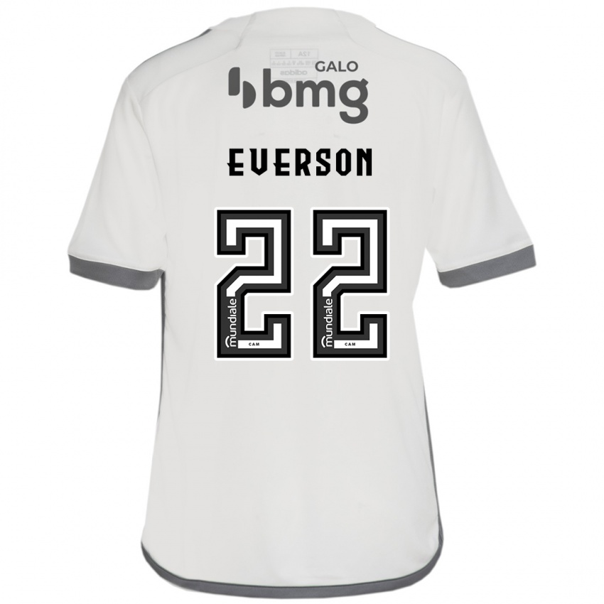 Hombre Camiseta Everson #22 Blanquecino 2ª Equipación 2024/25 La Camisa Perú