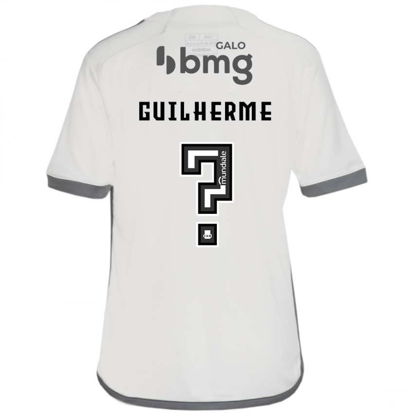 Hombre Camiseta Kauan Guilherme #0 Blanquecino 2ª Equipación 2024/25 La Camisa Perú