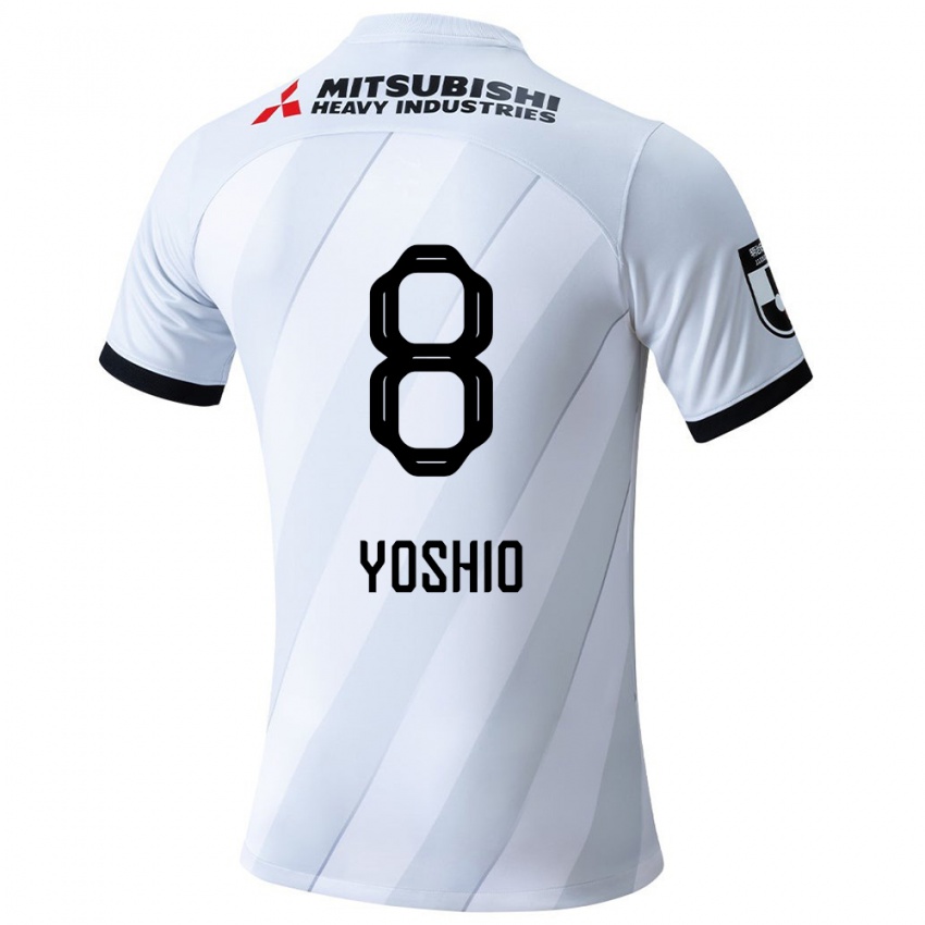 Hombre Camiseta Yoshio Koizumi #8 Gris Blanco 2ª Equipación 2024/25 La Camisa Perú