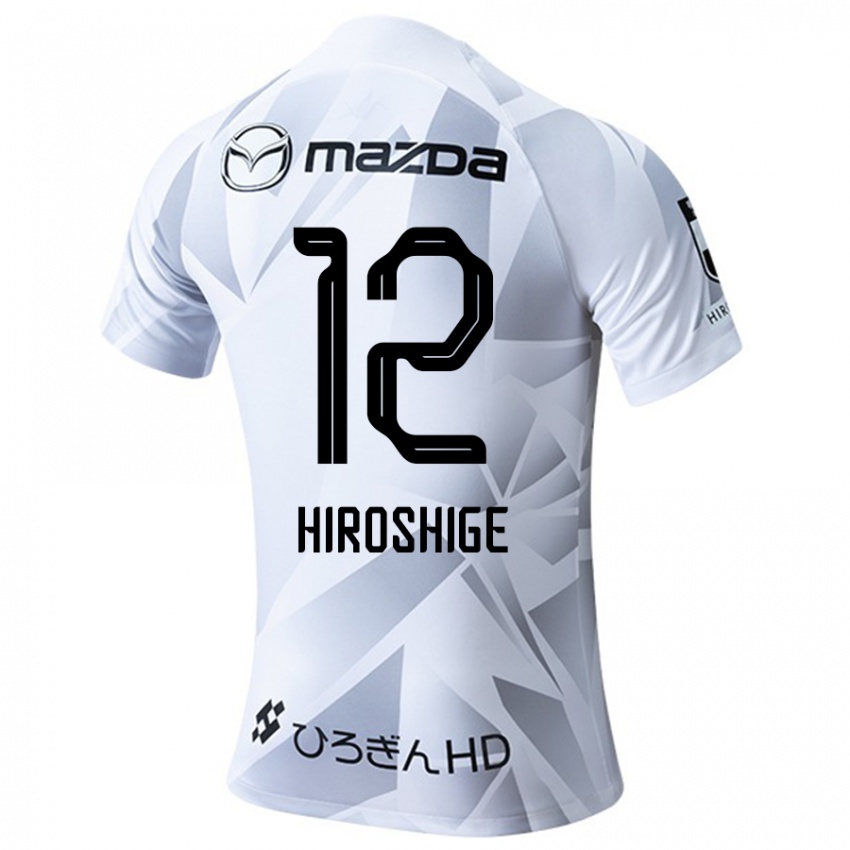 Hombre Camiseta Soma Hiroshige #12 Blanco Gris Negro 2ª Equipación 2024/25 La Camisa Perú