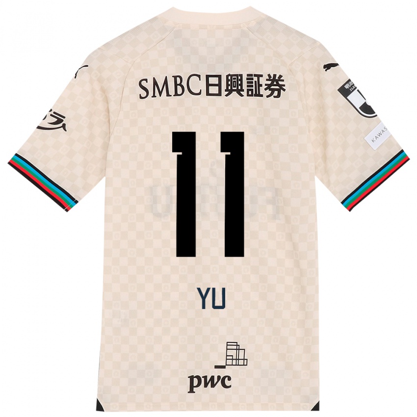 Hombre Camiseta Yu Kobayashi #11 Blanco Gris 2ª Equipación 2024/25 La Camisa Perú