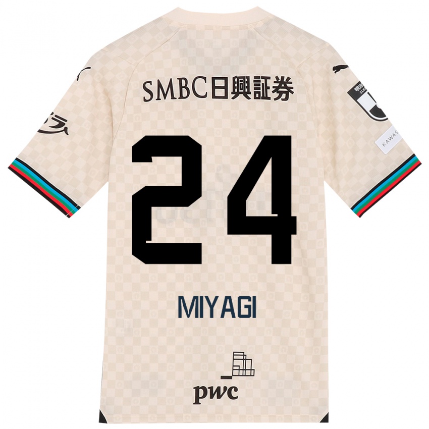 Hombre Camiseta Ten Miyagi #24 Blanco Gris 2ª Equipación 2024/25 La Camisa Perú