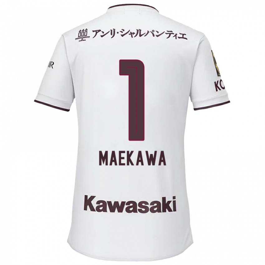 Hombre Camiseta Daiya Maekawa #1 Blanco Rojo 2ª Equipación 2024/25 La Camisa Perú