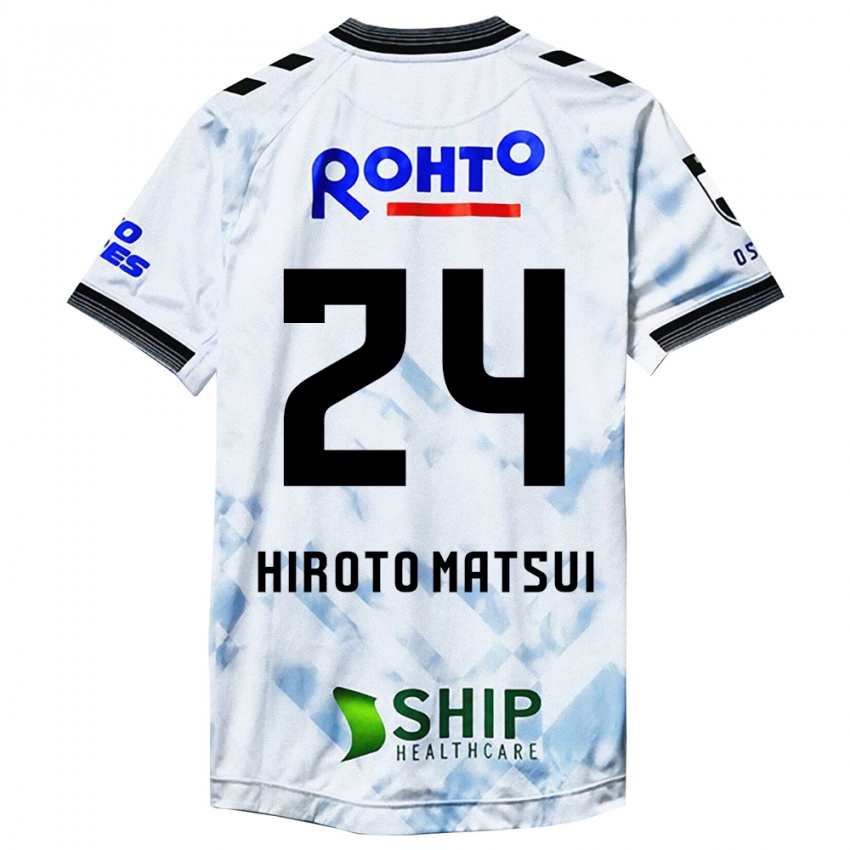 Hombre Camiseta Elijah Hiroto Matsui #24 Blanco Negro 2ª Equipación 2024/25 La Camisa Perú