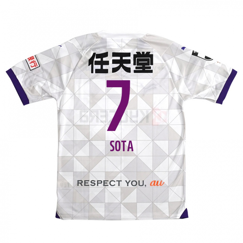 Hombre Camiseta Sota Kawasaki #7 Blanco Morado 2ª Equipación 2024/25 La Camisa Perú