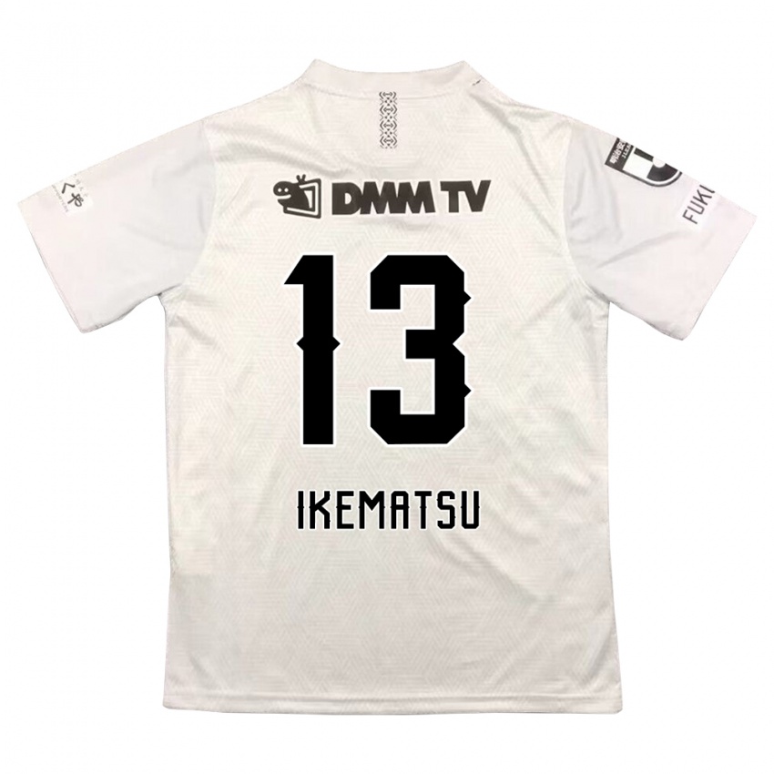 Hombre Camiseta Shumpei Ikematsu #13 Gris Negro 2ª Equipación 2024/25 La Camisa Perú