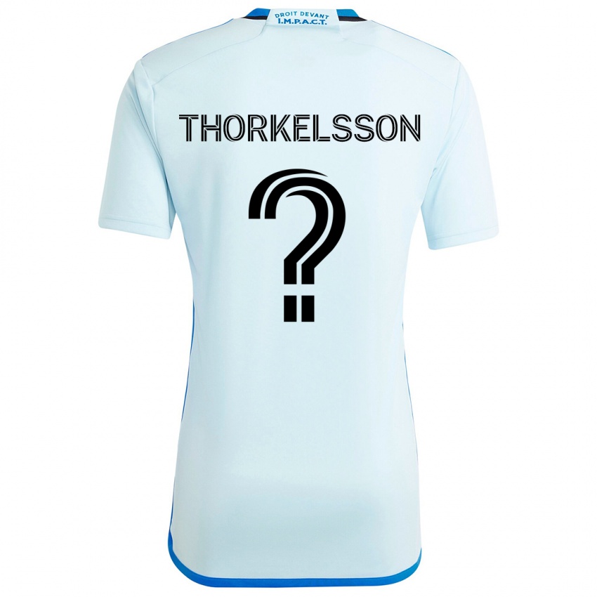 Hombre Camiseta Róbert Orri Thorkelsson #0 Azul Hielo 2ª Equipación 2024/25 La Camisa Perú