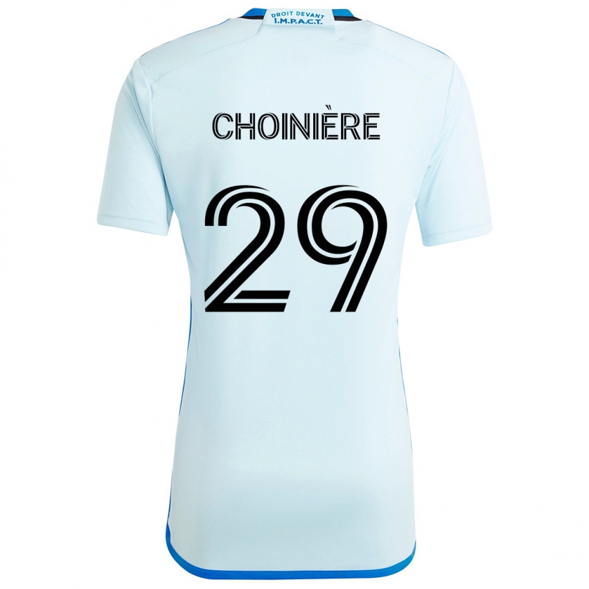 Hombre Camiseta Mathieu Choinière #29 Azul Hielo 2ª Equipación 2024/25 La Camisa Perú